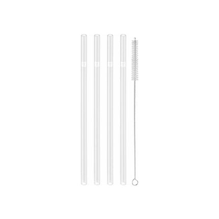 ZWILLING | Sorrento Glass Straw Set – 4x straws + brush - borosilicate - hot & cold