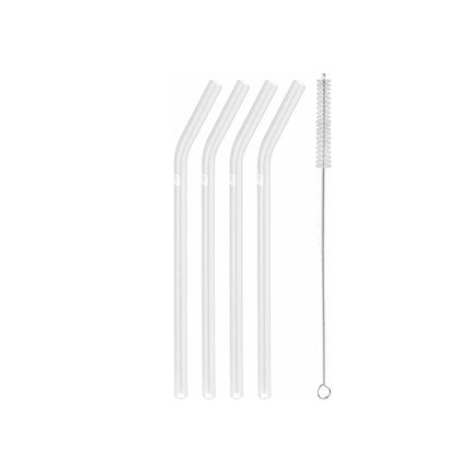 ZWILLING | Sorrento Glass Straw Set – 4x straws + brush - borosilicate - reusable
