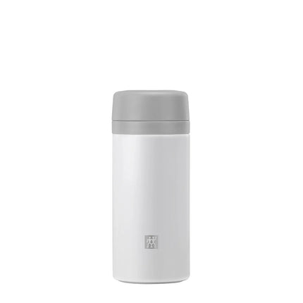 ZWILLING| Thermo Filter Bottle – 420 ml - White-Grey - Built-in Filter - 10h Cold - Vacuum Insulated