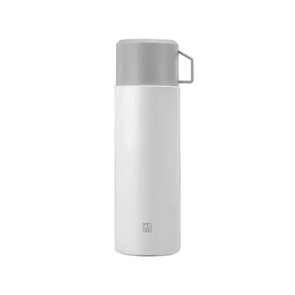 ZWILLING| Thermo Vacuum Flask – 1 L - White-Grey - Cup Included - 18h Hot / 24h Cold - 18/10 Stainless Steel