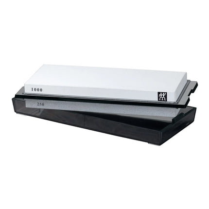 ZWILLING | Whetstone Knife Sharpening Stone – Double-Sided - Grit 250/1000 - Pure White