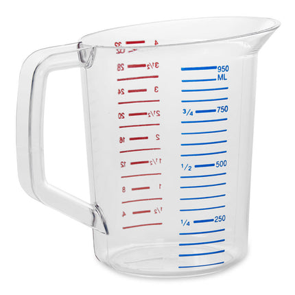 Cốc Đong Rubbermaid FG321600CLR 946 ml Poly Trong Suốt