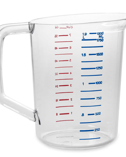 Cốc Đong Rubbermaid FG321700CLR 1.9 lít Bouncer Poly Trong Suốt