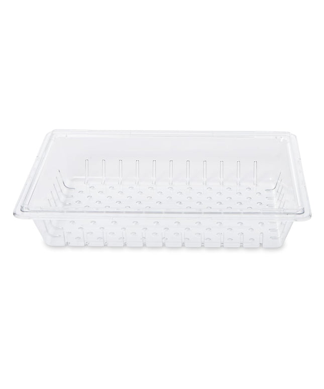 Rubbermaid FG330300CLR Rổ Lọc/Khay Thoát Nước - Phù Hợp Hộp Thực Phẩm/Tote 26x18x12.7 cm, Trong Suốt