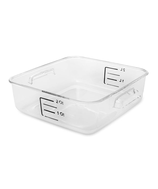 Hộp Đựng Thực Phẩm Vuông Tiết Kiệm Không Gian Rubbermaid FG630200 1.9 lít - Nhựa Trong Suốt