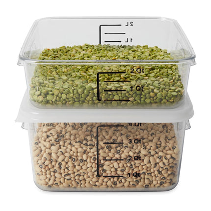 Hộp Đựng Thực Phẩm Vuông Tiết Kiệm Không Gian Rubbermaid FG630200 1.9 lít - Nhựa Trong Suốt