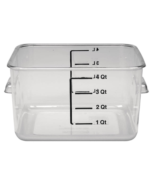 Rubbermaid FG630400 Hộp Đựng Thực Phẩm Vuông Tiết Kiệm Không Gian 3.8 lít - Nhựa Trong Suốt
