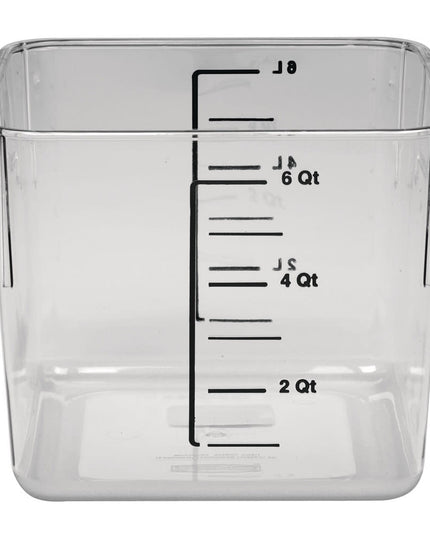 Rubbermaid FG630600 Hộp Đựng Thực Phẩm Vuông Tiết Kiệm Không Gian 5.7 lít - Nhựa Trong Suốt