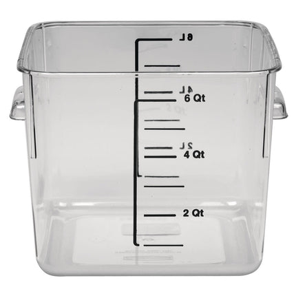 Rubbermaid FG630600 Hộp Đựng Thực Phẩm Vuông Tiết Kiệm Không Gian 5.7 lít - Nhựa Trong Suốt