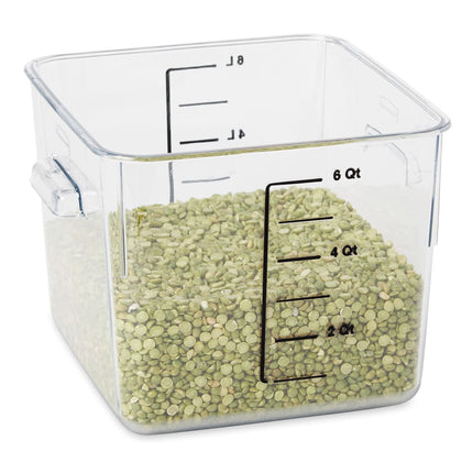 Rubbermaid FG630600 Hộp Đựng Thực Phẩm Vuông Tiết Kiệm Không Gian 5.7 lít - Nhựa Trong Suốt
