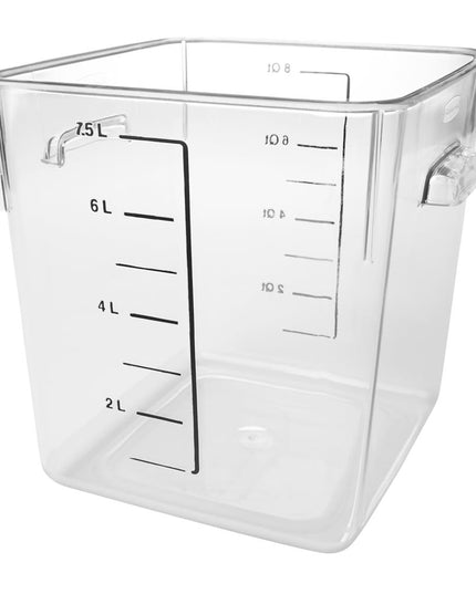 Hộp Đựng Thực Phẩm Vuông Tiết Kiệm Không Gian Rubbermaid FG630800 7.6 lít - Nhựa Trong Suốt