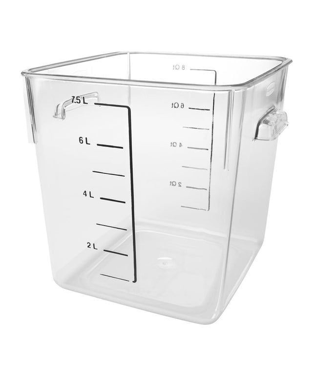 Hộp Đựng Thực Phẩm Vuông Tiết Kiệm Không Gian Rubbermaid FG630800 7.6 lít - Nhựa Trong Suốt