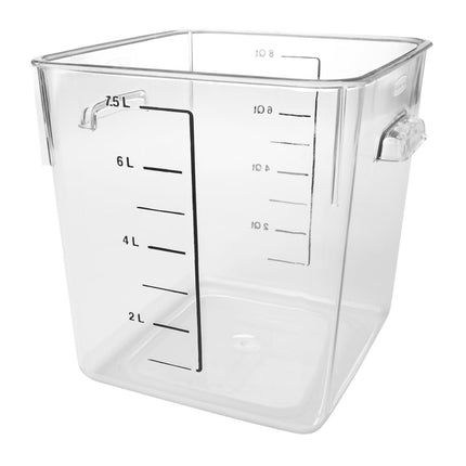 Hộp Đựng Thực Phẩm Vuông Tiết Kiệm Không Gian Rubbermaid FG630800 7.6 lít - Nhựa Trong Suốt