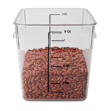 Hộp Đựng Thực Phẩm Vuông Tiết Kiệm Không Gian Rubbermaid FG630800 7.6 lít - Nhựa Trong Suốt