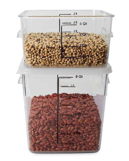 Hộp Đựng Thực Phẩm Vuông Tiết Kiệm Không Gian Rubbermaid FG630800 7.6 lít - Nhựa Trong Suốt