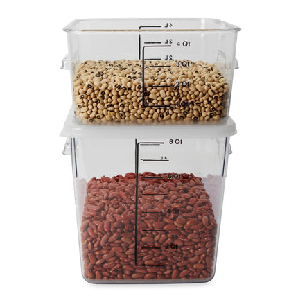 Hộp Đựng Thực Phẩm Vuông Tiết Kiệm Không Gian Rubbermaid FG630800 7.6 lít - Nhựa Trong Suốt