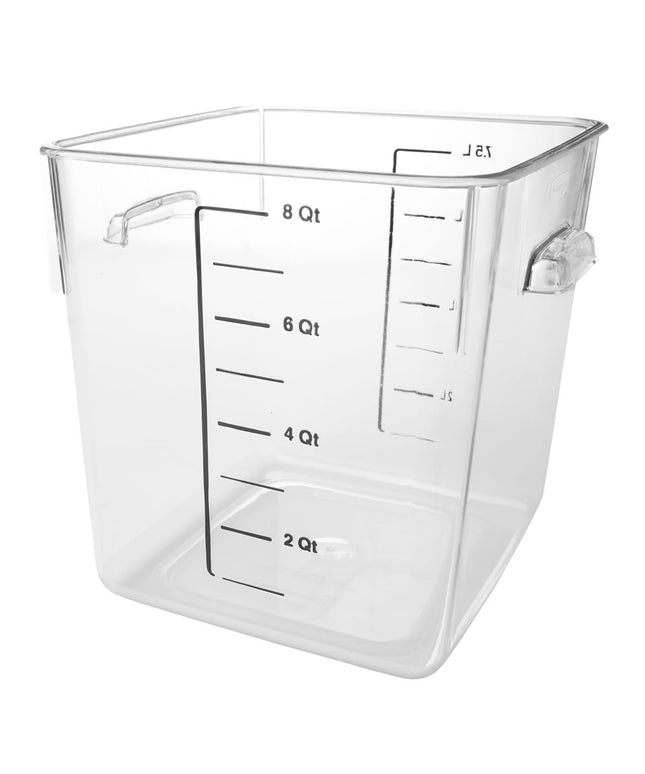 Hộp Đựng Thực Phẩm Vuông Tiết Kiệm Không Gian Rubbermaid FG630800 7.6 lít - Nhựa Trong Suốt