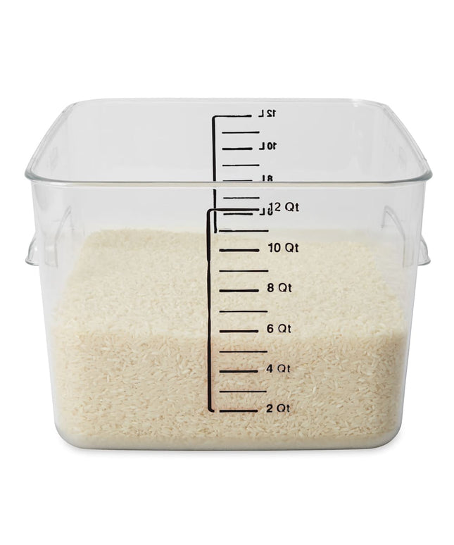 Hộp Đựng Thực Phẩm Vuông Tiết Kiệm Không Gian Rubbermaid FG631200 11.4 lít - Nhựa Trong Suốt