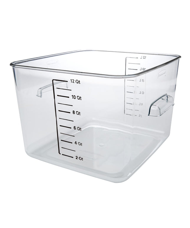Hộp Đựng Thực Phẩm Vuông Tiết Kiệm Không Gian Rubbermaid FG631200 11.4 lít - Nhựa Trong Suốt