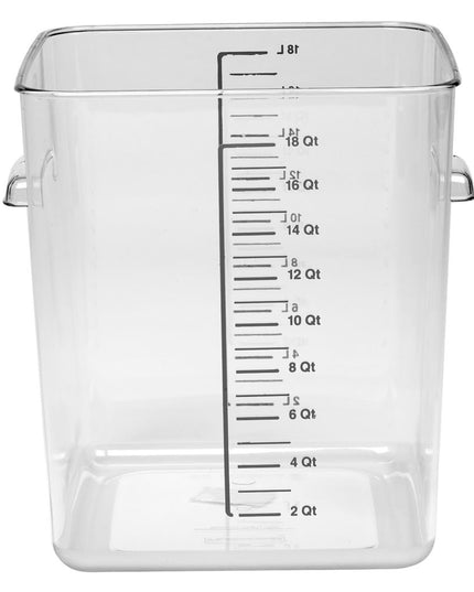 Rubbermaid FG631800 Hộp Đựng Thực Phẩm Vuông Tiết Kiệm Không Gian 17 lít - Nhựa Trong Suốt