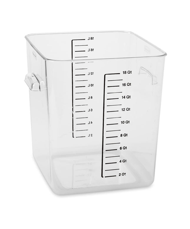 Rubbermaid FG631800 Hộp Đựng Thực Phẩm Vuông Tiết Kiệm Không Gian 17 lít - Nhựa Trong Suốt