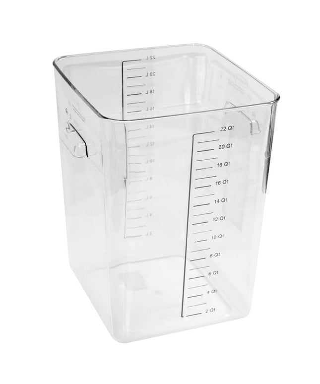 Hộp Đựng Thực Phẩm Vuông Tiết Kiệm Không Gian Rubbermaid FG632200 20.8 lít - Nhựa Trong Suốt