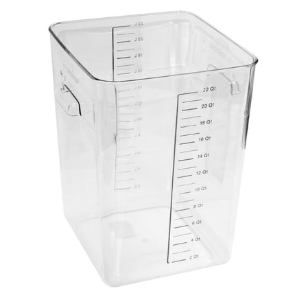 Hộp Đựng Thực Phẩm Vuông Tiết Kiệm Không Gian Rubbermaid FG632200 20.8 lít - Nhựa Trong Suốt