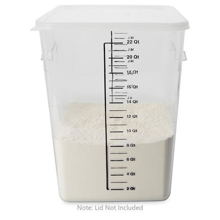 Hộp Đựng Thực Phẩm Vuông Tiết Kiệm Không Gian Rubbermaid FG632200 20.8 lít - Nhựa Trong Suốt