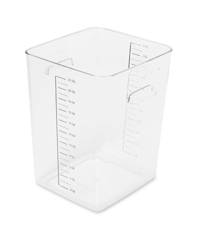 Hộp Đựng Thực Phẩm Vuông Tiết Kiệm Không Gian Rubbermaid FG632200 20.8 lít - Nhựa Trong Suốt