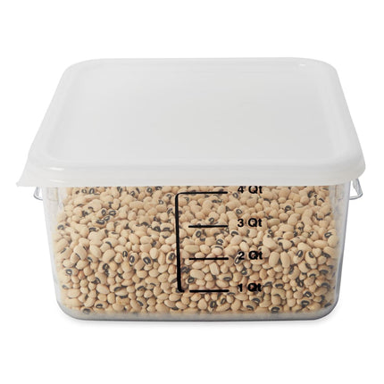 Nắp Hộp Đựng Thực Phẩm Vuông Tiết Kiệm Không Gian Rubbermaid FG650900 22.2 cm - Nhựa Trắng