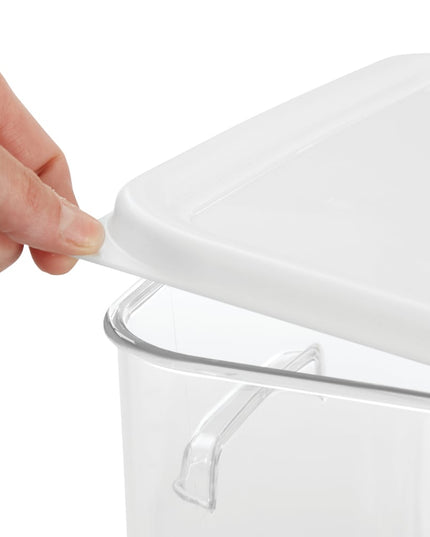 Nắp Hộp Đựng Thực Phẩm Vuông Tiết Kiệm Không Gian Rubbermaid FG650900 22.2 cm - Nhựa Trắng