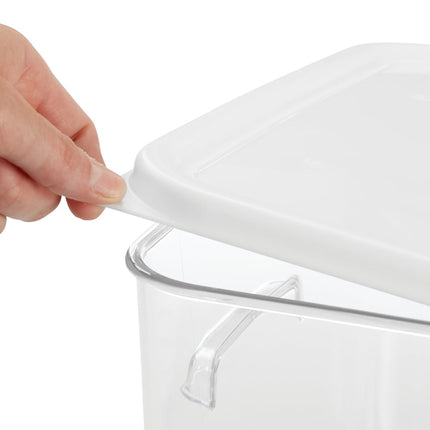 Nắp Hộp Đựng Thực Phẩm Vuông Tiết Kiệm Không Gian Rubbermaid FG650900 22.2 cm - Nhựa Trắng