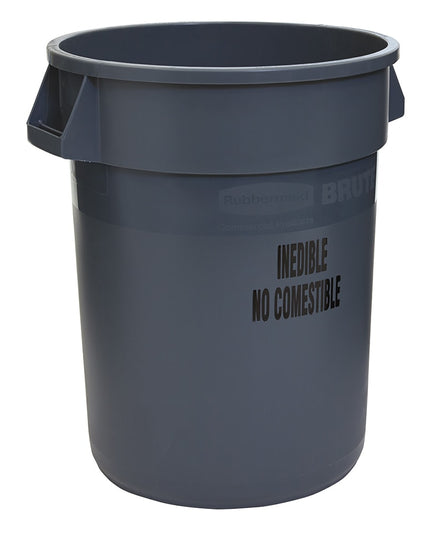 Rubbermaid FG263256GRAY Thùng Chứa Chế Biến Thực Phẩm 121.1 lít - Dấu In Không Ăn Được, Màu Xám