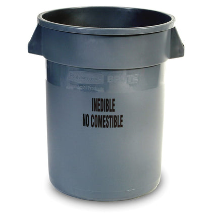 Rubbermaid FG263256GRAY Thùng Chứa Chế Biến Thực Phẩm 121.1 lít - Dấu In Không Ăn Được, Màu Xám