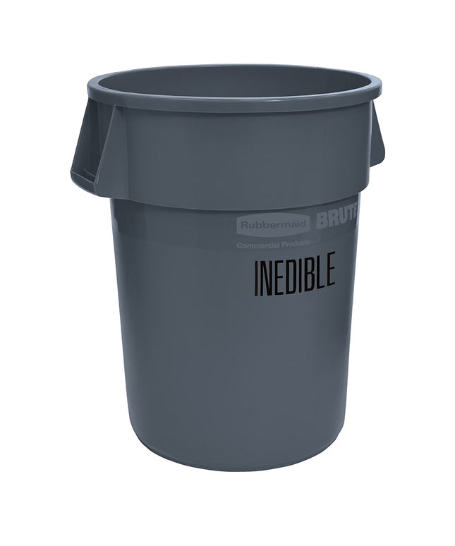Rubbermaid FG264356GRAY Thùng Chứa Chế Biến Thực Phẩm 166.5 lít - Dấu USDA Condemned, Màu Xám