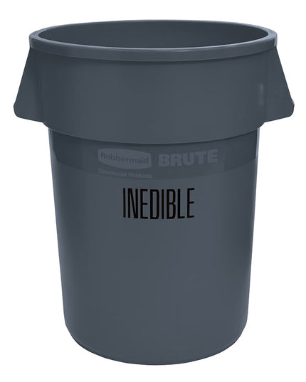 Rubbermaid FG264356GRAY Thùng Chứa Chế Biến Thực Phẩm 166.5 lít - Dấu USDA Condemned, Màu Xám