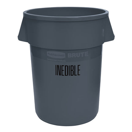 Rubbermaid FG264356GRAY Thùng Chứa Chế Biến Thực Phẩm 166.5 lít - Dấu USDA Condemned, Màu Xám