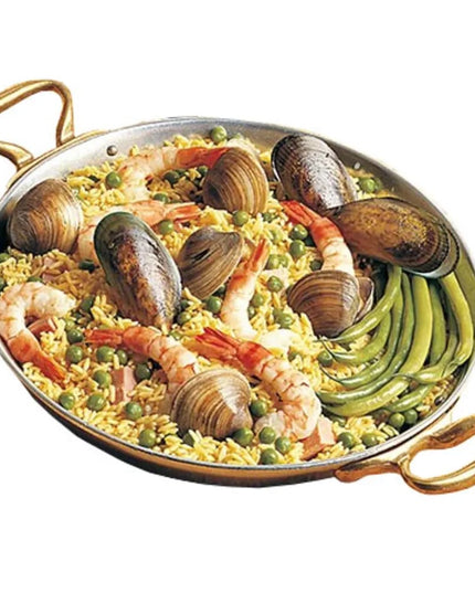 Chảo Paella Nhôm Bon Chef 5100 30.5 cm Dung Tích 2.4 l Màu Thiếc