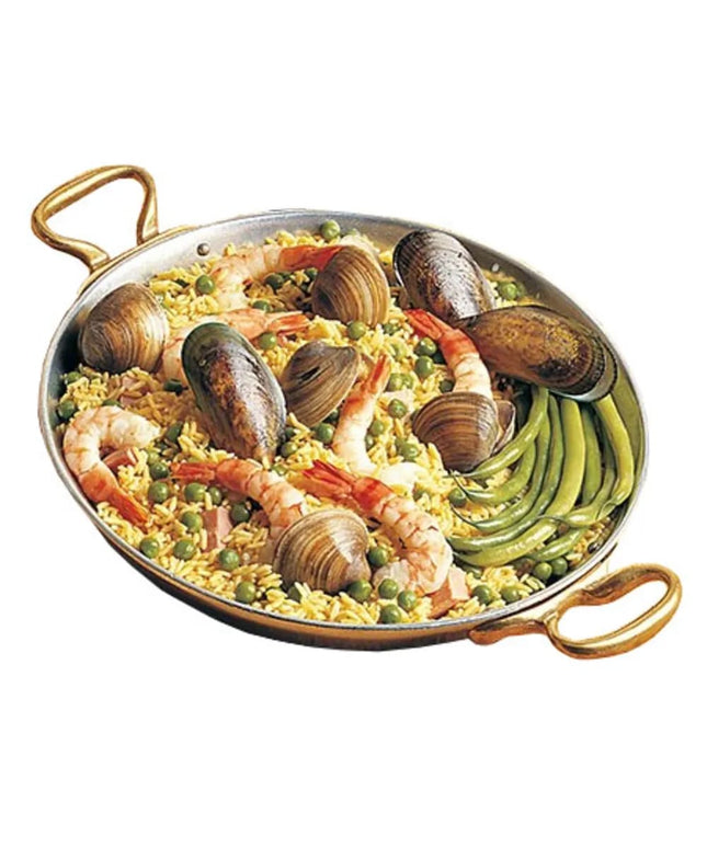 Chảo Paella Nhôm Bon Chef 5100 30.5 cm Dung Tích 2.4 l Màu Thiếc