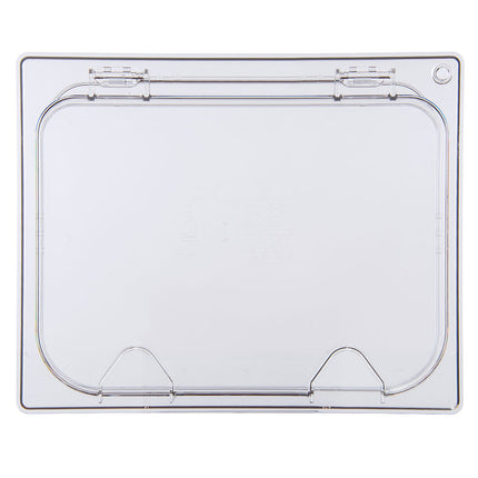 Nắp Khay Thực Phẩm Bản Lề Carlisle Universal Cỡ Nửa - Có Khấc, Polycarbonate, Trong Suốt (10239Z07)