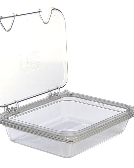 Nắp Khay Thực Phẩm Bản Lề Carlisle Universal Cỡ Nửa - Có Khấc, Polycarbonate, Trong Suốt (10239Z07)