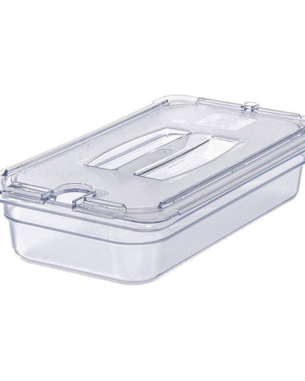 Nắp Khay Thức Ăn Carlisle Universal Cỡ 1/3 Có Rãnh - Trong Suốt (10271U07)