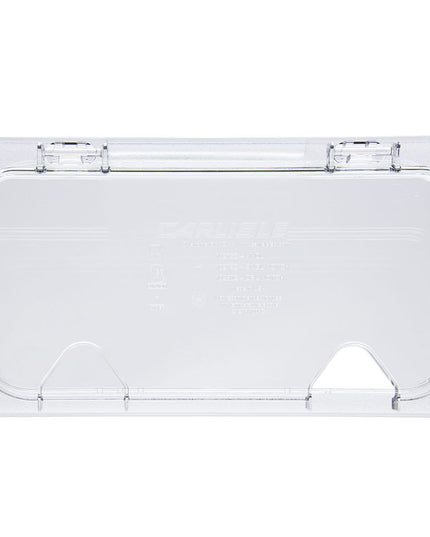 Carlisle Nắp Khay Thực Phẩm Bản Lề Cỡ 1/3 Đa Năng - Có Rãnh, Polycarbonate, Trong Suốt (10279Z07)