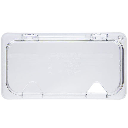Carlisle Nắp Khay Thực Phẩm Bản Lề Cỡ 1/3 Đa Năng - Có Rãnh, Polycarbonate, Trong Suốt (10279Z07)