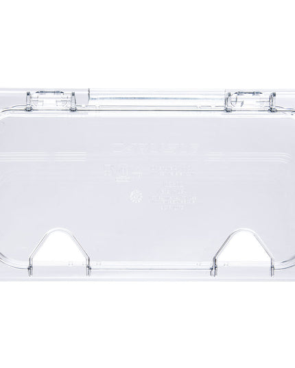 Nắp Khay Thực Phẩm Bản Lề Carlisle Universal Cỡ 1/3 - Có Rãnh, Polycarbonate, Trong Suốt (10280Z07)