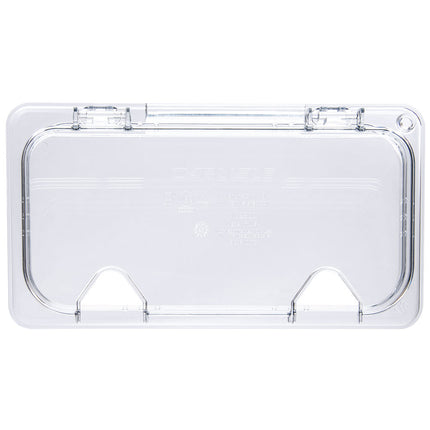 Nắp Khay Thực Phẩm Bản Lề Carlisle Universal Cỡ 1/3 - Có Rãnh, Polycarbonate, Trong Suốt (10280Z07)