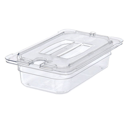 Nắp Khay Thực Phẩm Carlisle Universal Cỡ 1/4 Có Rãnh - Trong Suốt (10291U07)