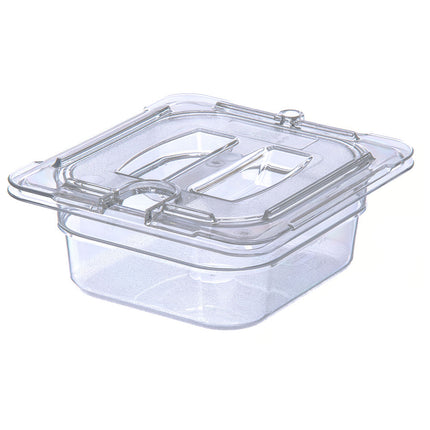 Nắp Khay Thực Phẩm Carlisle Universal Cỡ 1/6 Có Rãnh - Trong Suốt (10311U07)