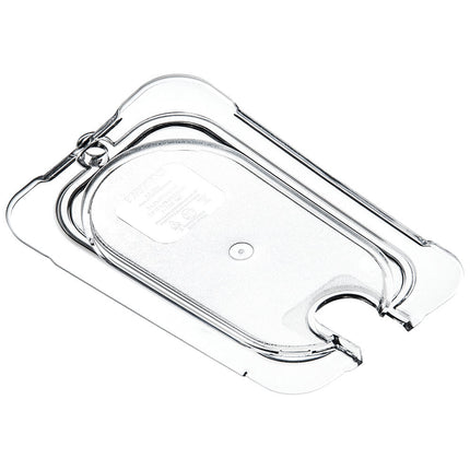 Nắp Khay Thực Phẩm Đa Năng Carlisle Cỡ 1/9 - Phẳng, Có Rãnh, Trong Suốt (10337U07)