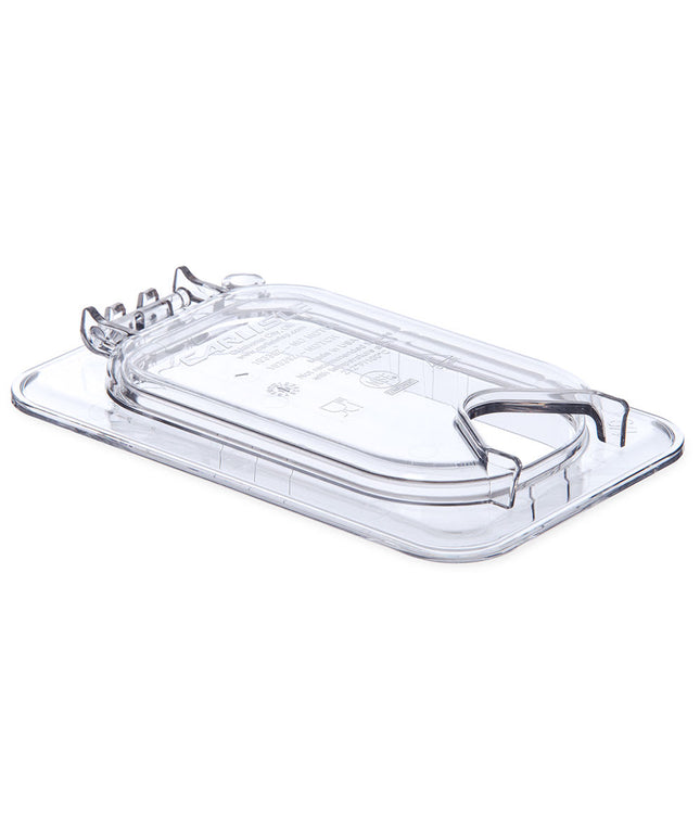 Nắp Khay Thực Phẩm Bản Lề Carlisle Universal Cỡ 1/9 - Có Rãnh, Polycarbonate, Trong Suốt (10339Z07)